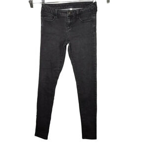 Decree Faded Black Skinny Jeans Jeggings Juniors Size 7 Zipper Fly
